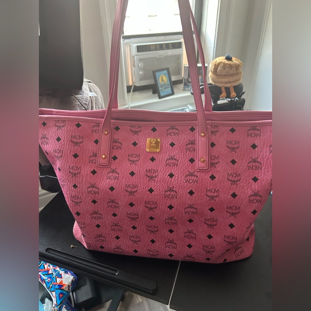 MCM Pink Logo Tote
